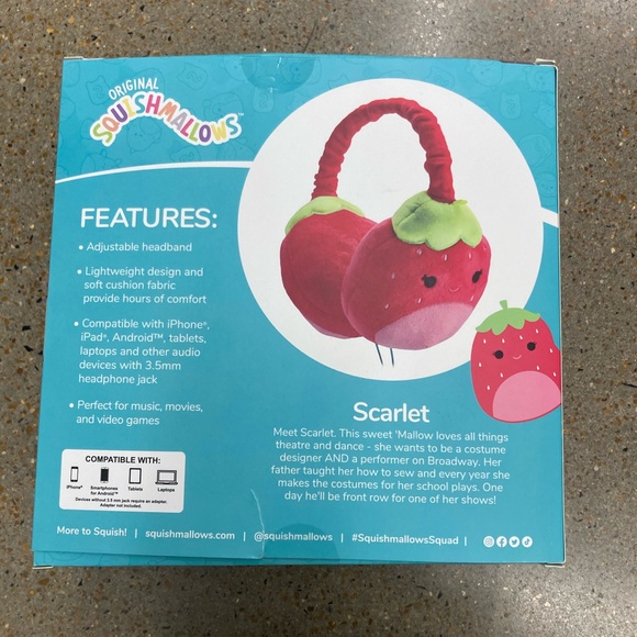 Headphones | Nwt Squishmallow Plush Wired Headphones | Poshmark